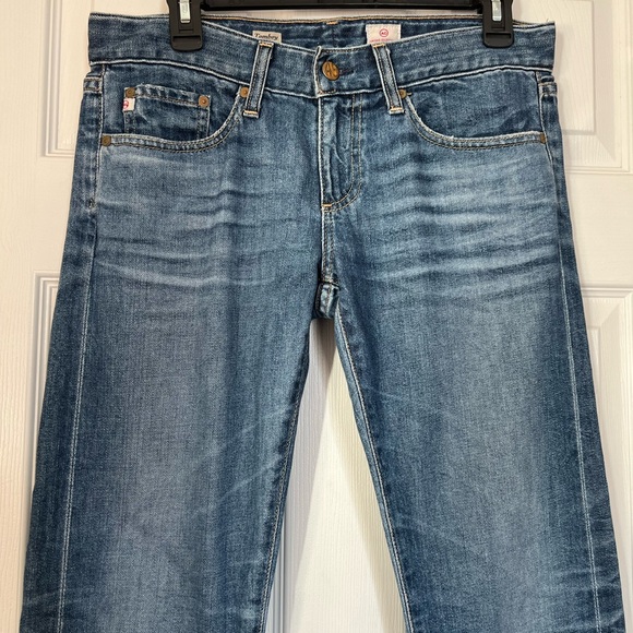 Ag Adriano Goldschmied Tomboy Relaxed Straight Leg Blue Jeans Made in USA 27R - Picture 3 of 16